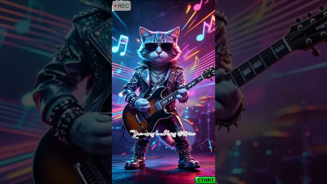 🎧 Neon Riot in the Blackout Night ✨🎵Rock#music 