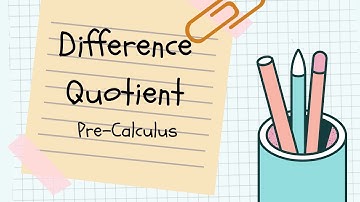 Intro to Difference Quotient | Precalculus Lecture | Math Specs