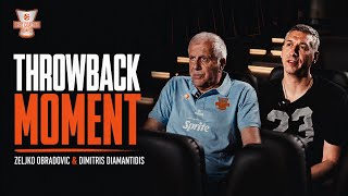 Throwback moment with ŽELJKO OBRADOVIĆ and DIMITRIS DIAMANTIDIS 🔙📺