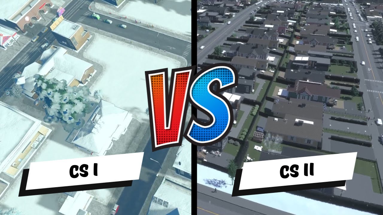Cities Skylines II vs Cities Skylines Snowfall DLC - Winter Downgrade