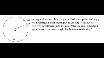Daily Physics Problem 41: A bug moving on a ring