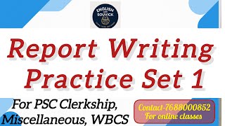 Report Writing Set 1 | Learn With Me in Bengali | #wbpsc #clerkship #miscellaneous #wbp #wbcs