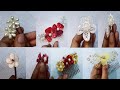Hair accessories making at home|stroking net accessories|foam sheet flowers making|Beauty Gallery