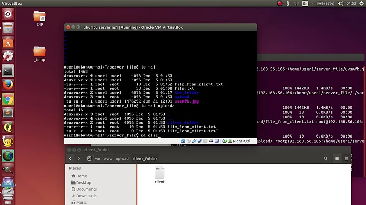 Ubuntu - Download a file from server and upload file to server using SSH(scp)