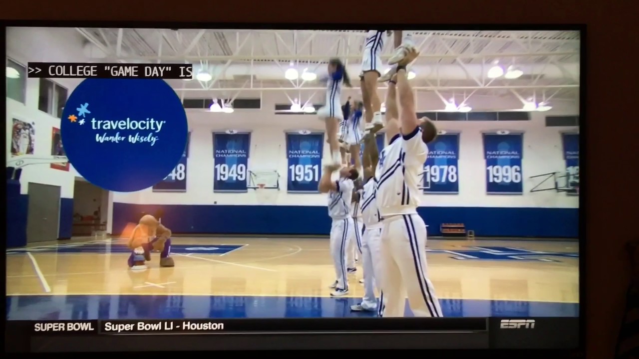 UK Cheerleading ESPN college game day pyramid YouTube
