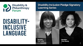 2022 Disability Inclusion Pledge Learning Series: Disability-Inclusive Language