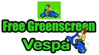 Free greenscreen animasi vespa