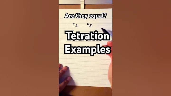 Tetration: Are they equal? #maths #tetration #mathematics