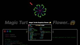 #shorts #python #css Python Turtle Magic Code 🚀 #youtubeshorts #java #tech #programming #pythoncode