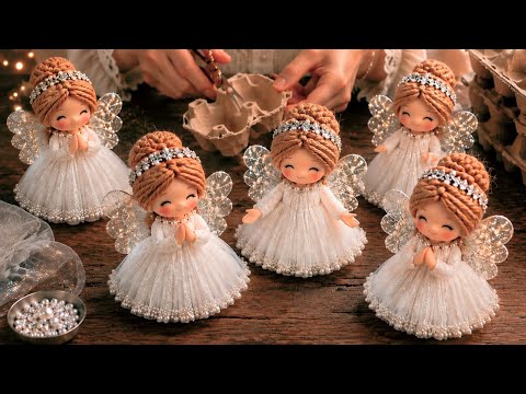 «Cute little angels, made with egg cartons!»
