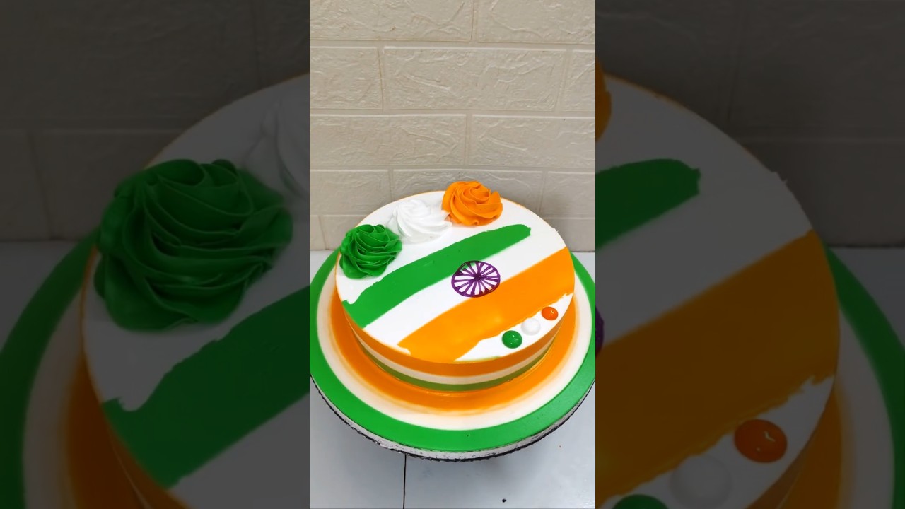 Indian Flag Colour 🇮🇳 Cake 
