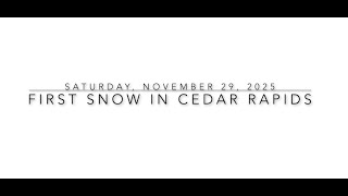 First Snow in Cedar Rapids