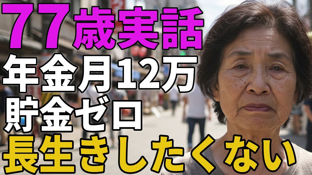 77歳女性。年金月12万賃貸で独り暮らし。「長生きしたくない」とその理由を語りだす