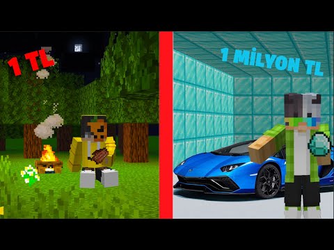 1 MİLYON LİRAYA EN HIZLI ULAŞAN KAZANIR! @EmirhanCTN @LFLN-Ademcan  -Minecraft