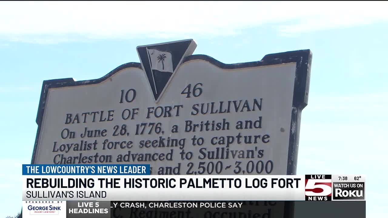 VIDEO: Walk through history: Rebuilding the infamous Sullivans Island Palmetto Log Fort