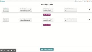 Creating an Quick Test Key in Eduphoria Aware