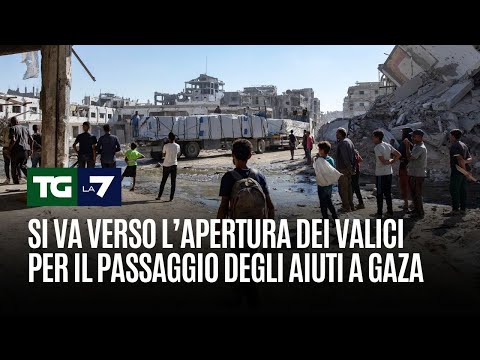 Video Si va verso l’apertura dei valici per il passaggio degli aiuti a Gaza