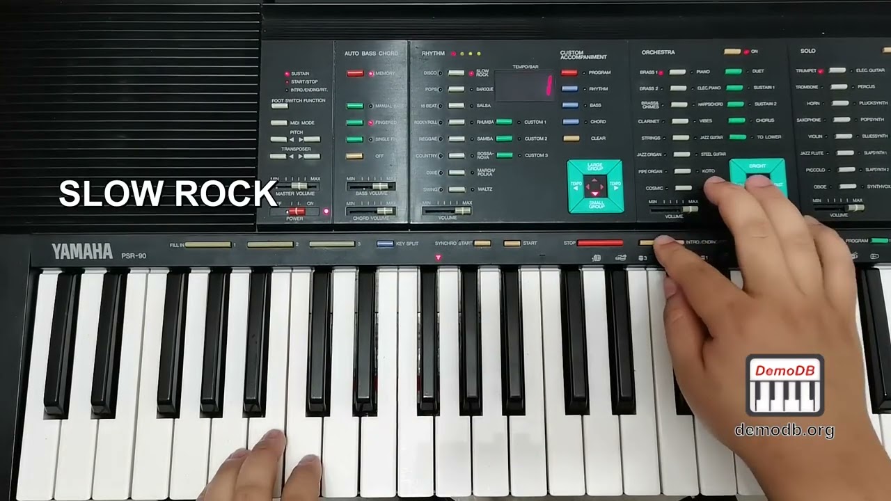 YAMAHA PSR-90 All Preset Styles - YouTube