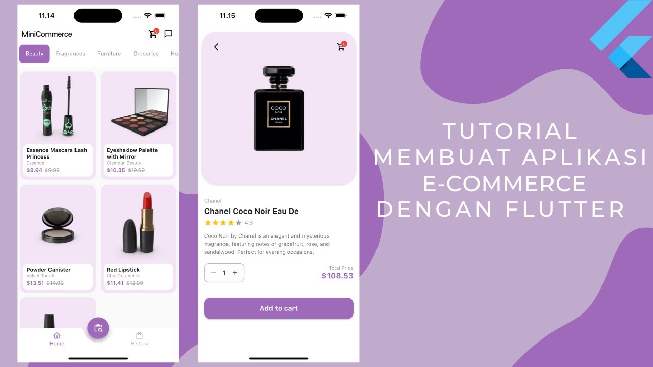 Tutorial Membuat Aplikasi E-Commerce dengan Flutter - YouTube