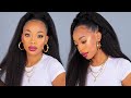 BEST Half Up Half Down Hairstyle for 4c Natural Hair-Its the TEXTURE For Me!!-ft HairAreUs