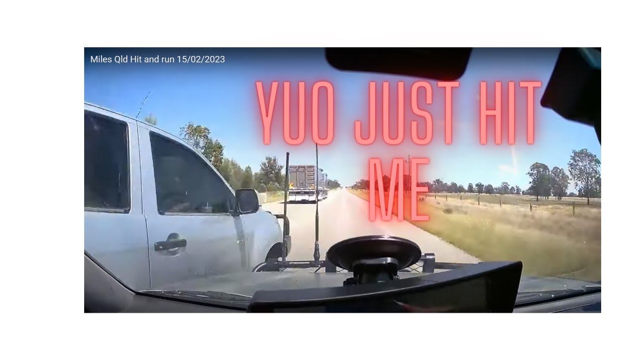 Hit and run at Miles dash cam - YouTube