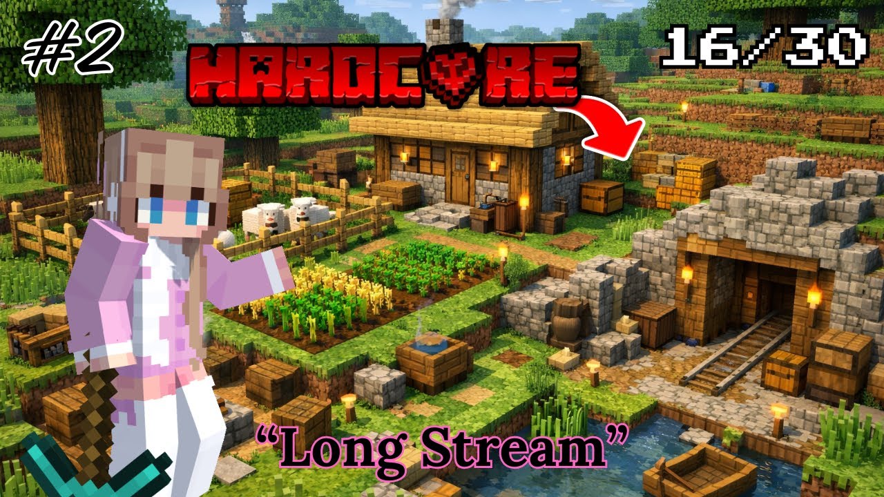 A Long Stream in Hardcore ! | Minecraft Hardcore Live 2.0 | ishu568 | Day 2