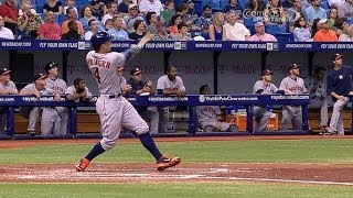 Springer smashes a dinger off the catwalk