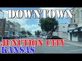 Junction city  kansas  4k downtown drive