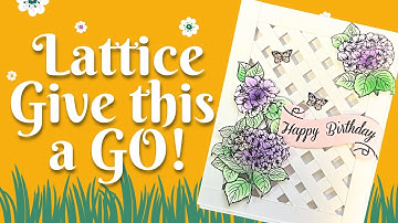Strip scraps don’t stand a chance!  Lattice front panel card perfect for Mother