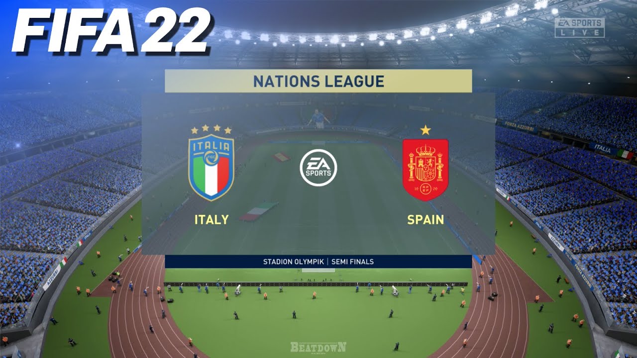 FIFA 22 Italy vs. Spain (Nations League SemiFinal) PS5 YouTube