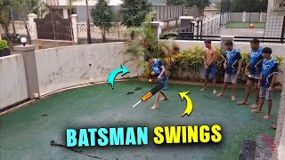 Cricket Batsman Swings Hard, Only Hits Air