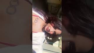 Sexy Busty Babe Showing Huge Cleavage