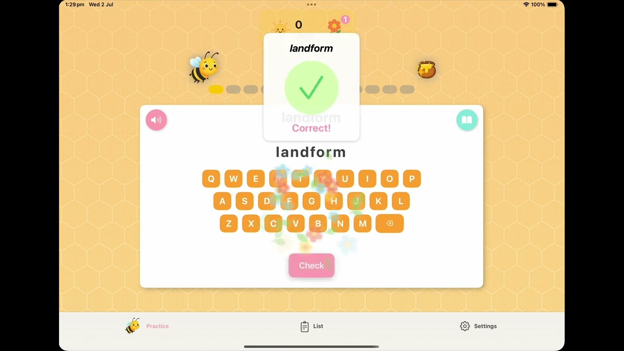Eva Bee Spelling App – Interactive Learning Demo (iPad)
