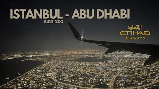 Etihad Airways A321-200 | Istanbul - Abu Dhabi | Flight Report | 4K A321 200