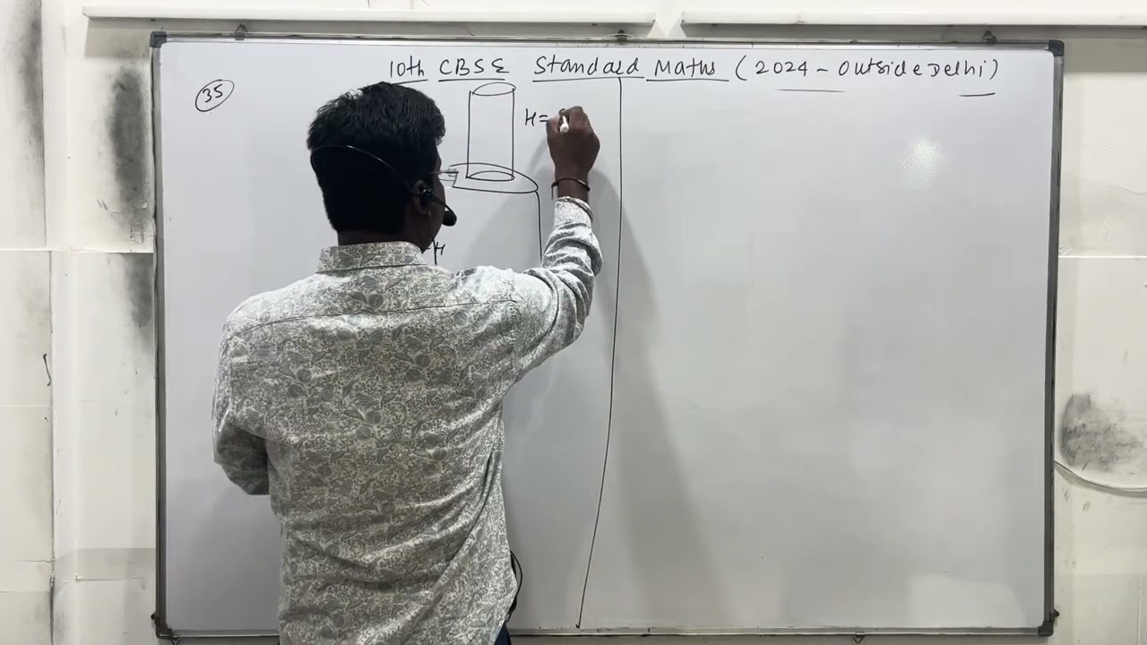 10Th CBSE standard maths paper solution of 2024 with explanation by Manish sir upcoming exam 2026