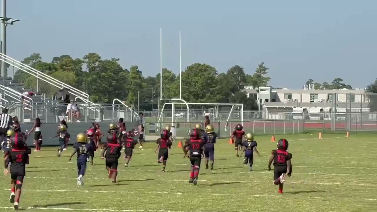 6U Football team Nawf'Houston Cougars  vs  Alief kings 