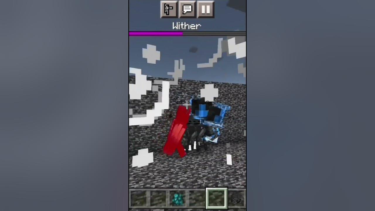 Warden Is Weak In Front Of Wither 😳 ? shorts shortsviral mineshorts