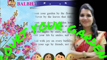 5th Std English - Chapter 12 Count Your Garden Explained  in Hindi with Question Answer Exercise