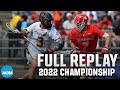 Maryland vs. Cornell: 2022 NCAA men&#39;s lacrosse championship | FULL REPLAY