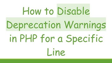 How to Disable Deprecation Warnings in PHP for a Specific Line