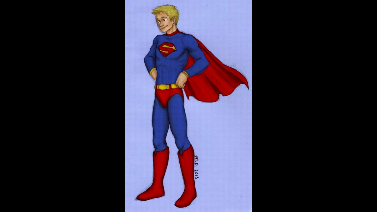 what color is superman's hair? - YouTube