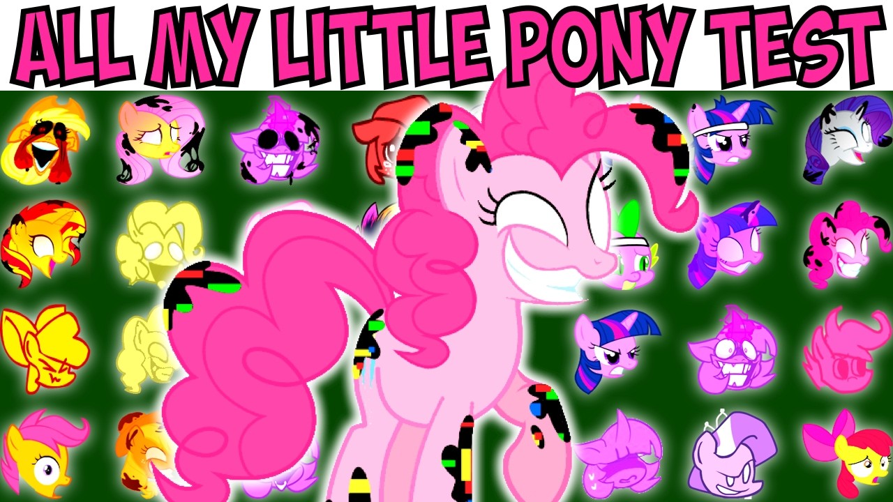 ALL MY LITTLE PONY TEST | FNF Character Test | Gameplay VS Playground