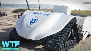 Meet the fully electric robot cleaning beaches 🌴