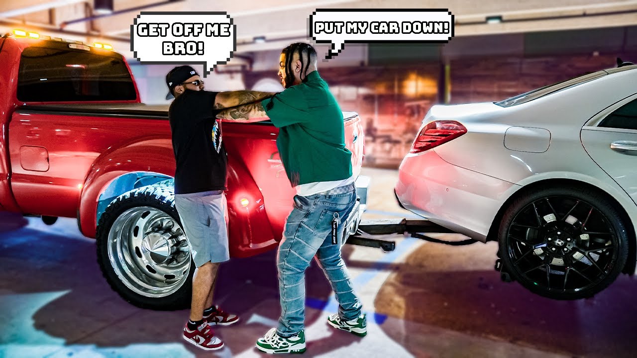 Random Stowing Towing Random Strangers Car (Big Fight)! | Braap Vlogs - YouTube
