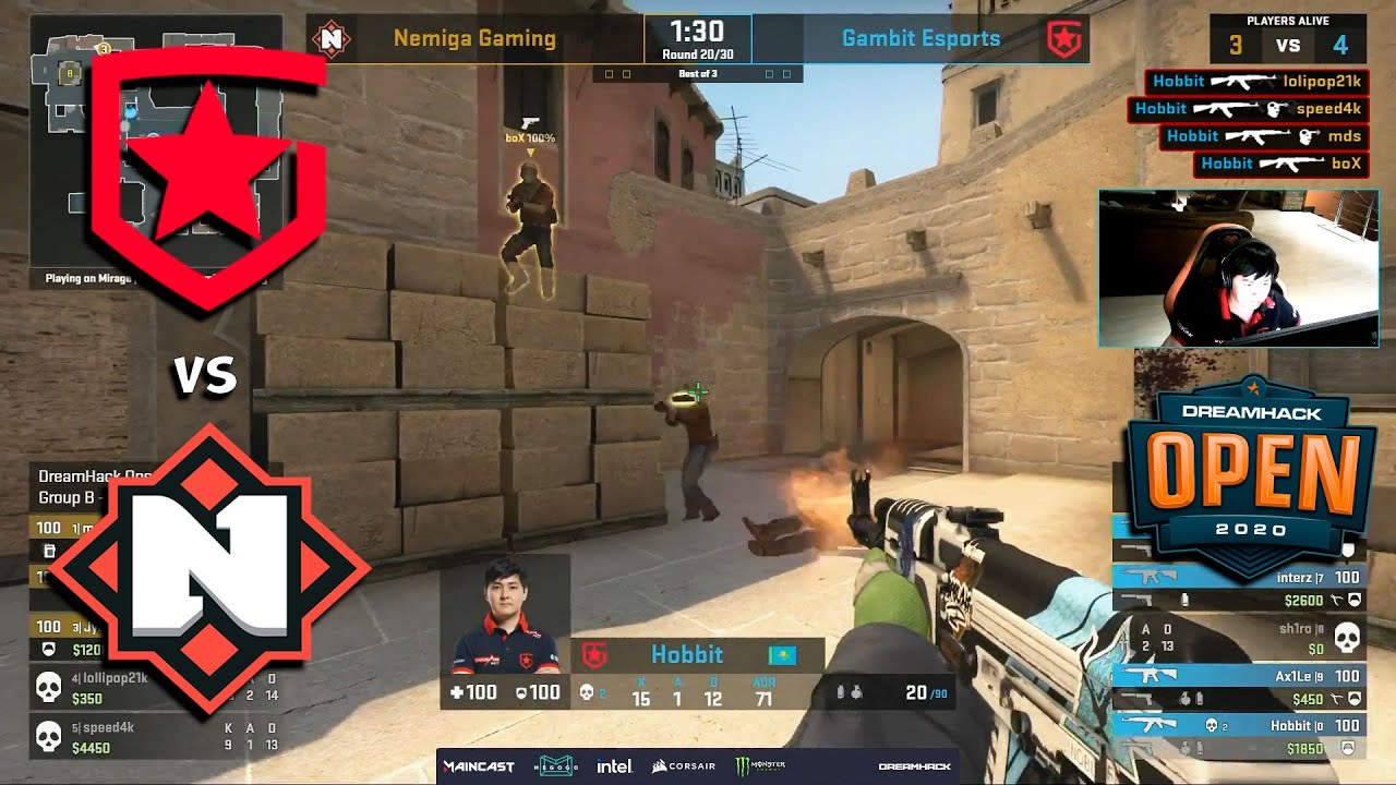 МАТЧ ЗА ПЕРВОЕ МЕСТО В ГРУППЕ! Gambit vs Nemiga - DH Open December 2020 - ЛУЧШИЕ МОМЕНТЫ CSGO