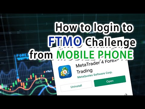How to login to your FTMO challenge from Smart Mobile Phone