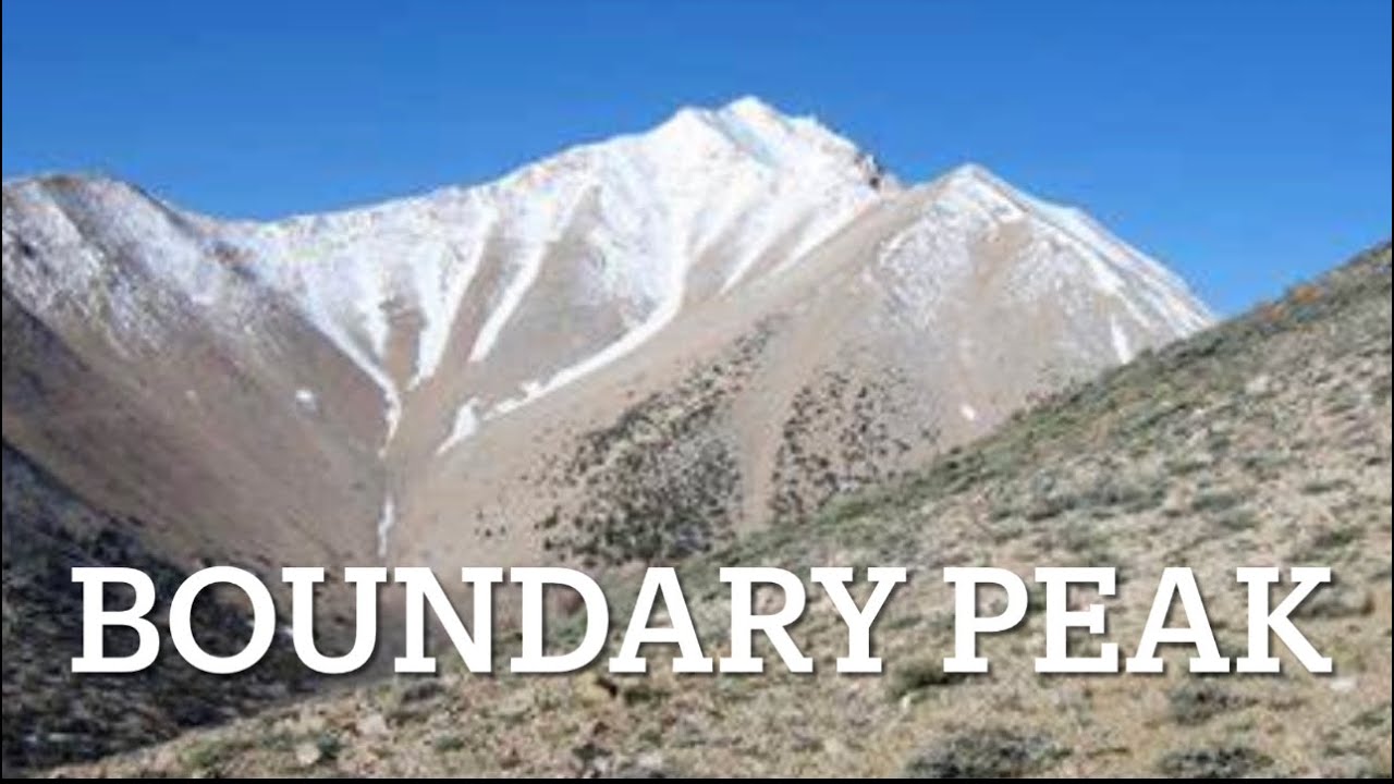 Boundary peak, the top of Nevada, Over 13,000 feet above sea level