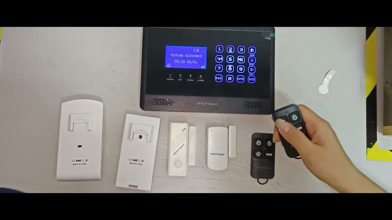 Wolf Guard M2BX -4  Configuration video of control panel and sensors