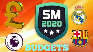 TRANSFER BUDGET OF EVERY PL TEAM + OTHERS ON SM20 | SM20 Beta | Soccer Manager 2020 screenshot 3