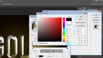 Adobe Photoshop CS6 Gold Text Effect Photoshop Tutorial